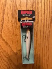 Rapala F-9 Original Floating Silver Fishing Lure Bass 3/16 oz Balsa 3 1/2" NEW
