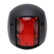 (Black)2Pcs Marine Boat Yacht Signal Light LED Navigation Bow Lamp Red Gree ZK