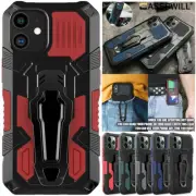 Belt Clip Holster for iPhone 16 15 14 Plus 13 12 11 Pro XS Max Stand Case Cover