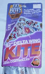 TONKA GO BOTS ROBOTS 1984 42" DELTA WING KITE NEW IN PACKAGE