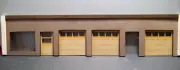 1/24 SCALE DIORAMA FRONT ONLY- 3 CAR/2 SMALL DOORS-OPENING DOORS/UNFINISHED