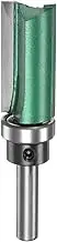 uxcell Pattern Flush Trim Router Bit 0.3" Shank 1.6" Cutting Length 0.63" Cutting Dia with Top Bearings Straight Precise Cutting Woodworking Milling Cutter Tool for Edge Trimming