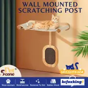 Cat Bed Kitten Scratching Post Scratcher Board Perch Wall Mounted Climbing Shelf