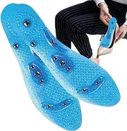 [Generic] Massage Insoles, 1 Pair Magnet Shoe Stepper, Breathable Massage Wellness Relaxation Products for Foot Health Care, Relieve Fatigue