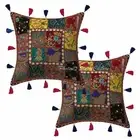 Patchwork Cushion Cover Embroidered Boho Bohemian Pillow Cases For Home Decor