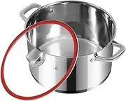 Stockpots with Lid-Stainless Steel Stock pot-10 Quart Soup Pot-Induction Pot-Cookware -Stockpot With Glass Lid (10 Quart)