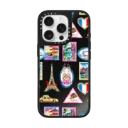 iPhone 16 Pro Mirror Case MagSafe Compatible Vintage Luggage Stickers