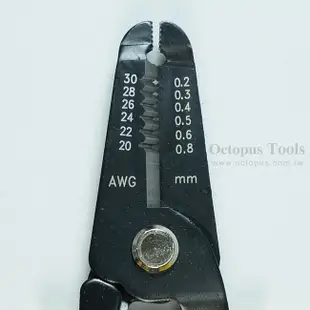 {新霖材料} KT-411 剝線鉗 Octopus 剝線器 剝線剪刀 另有斜口鉗 尖嘴鉗 適用20-30AWG