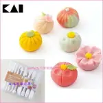 ASDFKITTY*貝印 9入和菓子雕刻工具組附食譜/翻糖工具-一體成形-日本製