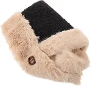 [Ipetboom] Hooded Scarf Hat for Women Warm Windproof Fluffy Beanie with Neck Protection Soft Construction for Cold Secure Buckle