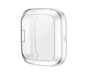 TPU Shell Case Screen Protector Frame Cover Bumper for Fitbit Versa 2 Watch TPU Protect Protective Durable Housing-White