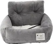 Handle Booster Seat Dog Carseat Travel | -Use Pet Car Bed And Carrier With Safety Straps Soft Interior For Small Medium Pets Comfortable Ride Bed For Home And Vehicle Travel Use Lightweight Secure