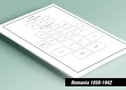PRINTED ROMANIA [CLASS.] 1858-1942 STAMP ALBUM PAGES (76 pages)