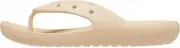 Crocs Unisex Classic Thong Flip Flops 2.0 Shitake Brown 8 Women / 6 Men