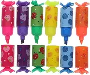 HEALEEP 30pcs Mini Highlighter Candy Shaped Cute Markers for Vibrant Colors for School Supplies Party Favors Safe Portable Daily Accessory for Students