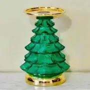 Bath & Body Works Light up Christmas Holiday Tree Pedestal 3 Wick Candle Holder