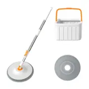 Spin Mop and Bucket with Wringer Set for Floors Cleaning Heavy duty System