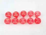 10 x Massey Ferguson Tractor 35X 135 65 Stop Control Knob (Red) #15C13