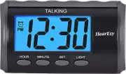 Talking Alarm Clock for Visually Impaired - Large Numbers Desk Clock - Day Clock