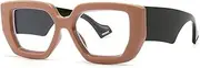 [WNCKSQ] Fashion Square Women Glasses Frame Clear Lens Eyewear Men Optical Shades UV400 Eyeglasses Frame