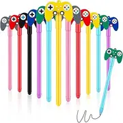 Tinlade Video Game Pens Gamer Party Favors Controller Ink Kids Pens Gaming Party Gift Pen for Boys Classroom Prizes, 6 Designs (24 Pcs)