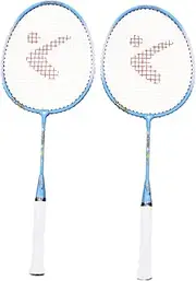 CORHAD Aluminum Alloy Boys and Girls Badminton Racket Set Cartoon Pattern for Boys and Girls Training Play Random Color