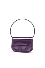 [Diesel] Diesel - 1DR-Iconic shoulder bag in mirrored leather - Shoulder Bags - Woman - Violet UNI Violet