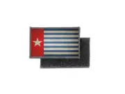 Flag patch printed badge country vintage west papua burat