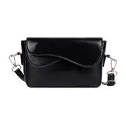 PU Leather Women Messenger Bags Retro Solid Color Female Shoulder Sling Purse Classic Elegant Crossbody Shoulder Bag