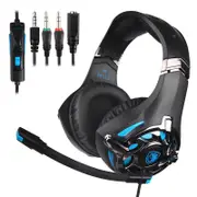 SA-822 3.5mm Stereo Noise Reduction Gaming Headphone for PS4 PC Laptop iPad Mobile Phone