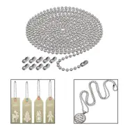 Ball Bead Chain Metal 3 M Length for DIY Crafts Broken Window Blind Vertical