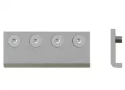 2x Rolltrak BARN DOOR TRACK JOINERS Nickel Plated Steel SATIN NICKEL *Aust Brand