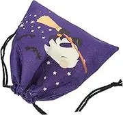 BRIGHTFUFU Halloween Drawstring Present Bags Cute Candy Storage Pouches for Trick Treat for Parties School and Halloween Celebrations