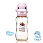 【育兒嬰品社】KU.KU DUCKBILL 酷咕鴨星燦造型PPSU標準葫蘆奶瓶-280ML (08899)