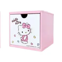 在飛比找momo購物網優惠-【小禮堂】Hello Kitty 方形積木盒 - 粉愛心款(