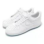 NIKE 休閒鞋 AIR FORCE 1 07 男鞋 白 銀 皮革 抗撕裂 低筒 AF1 運動鞋 FV0383-100