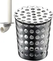 Downspout Guard - Stainless Steel Gutter Downspout Protector,Stops Leaves Debris, Roof Drainage Cleaning Tool, Outdoor Drain Cover for Shed