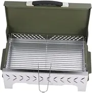 WeiLaiKeQi Tabletop Charcoal Grill with Handle for Garden And Hiking Activities, Green
