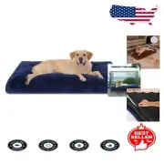 Waterproof Plush Dog Crate Bed - Cozy Faux Fur Pad for Extra Large Dogs 41"x27"