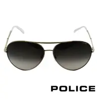在飛比找momo購物網優惠-【POLICE】飛行員太陽眼鏡 金屬大框面時尚必備(金屬白 