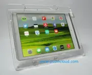 iPad 2/3/4 VESA Security Acrylic Enclosure w Stand for POS, Kiosk, Square Reader