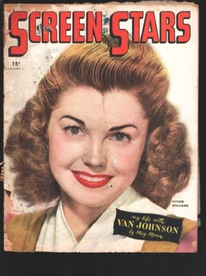 MAG: Screen Stars 11/1945-Esther Williams-June Haver-Danny Kaye-Film star pix...