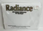 Vintage Radiance by Springs No Iron Percale Full Flat Sheet White Made USA NOS
