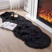 Faux Fur Rug for Bedroom, Fluffy Runner Rugs Soft Sheepskin Rug Sofa Couch Se...
