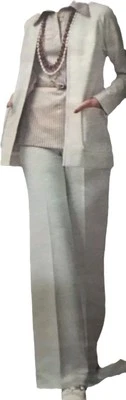 1970s Duster Coat Big Collar Blouse Flares Skirt Simplicity 5530 Sewing Pattern