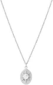 [Generic] All-Match Astrolabe Sun Zircon Lady Necklace Pendant for Girls Fine