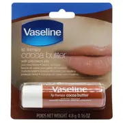 2 x Vaseline Lip Therapy Lip Balm - Cocoa Butter with Petroleum Jelly 4.8g
