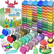 Air Dry Clay 100 Colors, Modeling Clay for Kids, DIY Molding Magic Clay