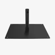 Costway Patio Umbrella Base 20" Metal Weighted 35 lbs. Outdoor Square in Black