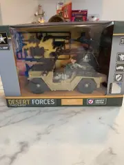 NIB U.S. Army Desert Forces Jeep Soldier 11 Pc Playset Toy Association Unopened